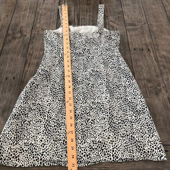 American Eagle Cheetah Tank Linen Blend Mini Dress - Picture 8 of 9